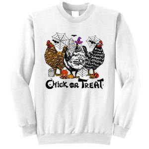 Chick Or Treat Halloween Spooky Chicken Sweatshirt