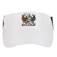 Chick Or Treat Halloween Spooky Chicken Adult Drive Performance Visor