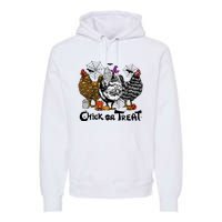 Chick Or Treat Halloween Spooky Chicken Premium Hoodie