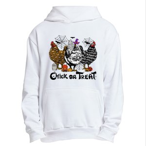 Chick Or Treat Halloween Spooky Chicken Urban Pullover Hoodie