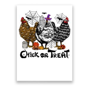 Chick Or Treat Halloween Spooky Chicken Poster