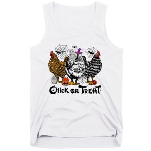 Chick Or Treat Halloween Spooky Chicken Tank Top