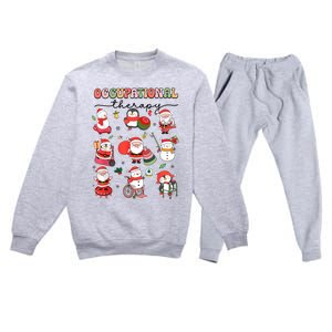 Christmas Occupational Therapy Ot Therapist Ot Assistant Premium Crewneck Sweatsuit Set