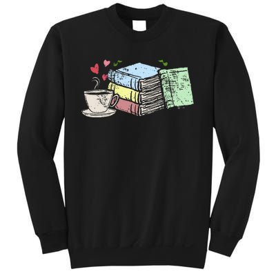 Cup Of Tea Coffee And Book Lover Sweatshirt