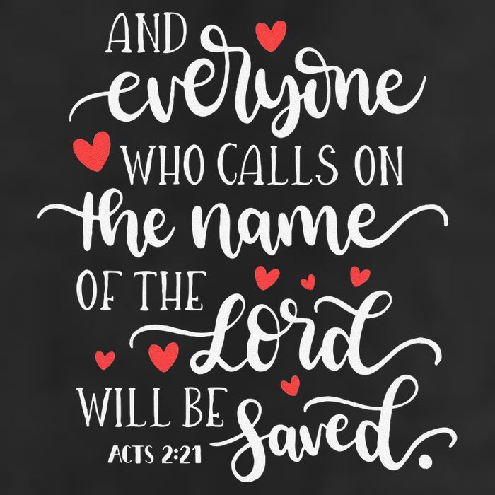 Calls On The Name Of The Lord Will Be Saved Jesus Cool Comfort Performance Bucket Hat