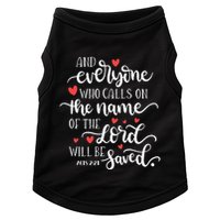 Calls On The Name Of The Lord Will Be Saved Jesus Doggie Tank