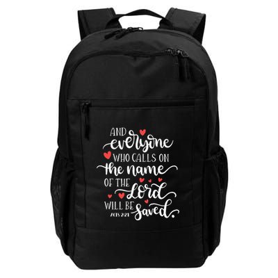 Calls On The Name Of The Lord Will Be Saved Jesus Backpack