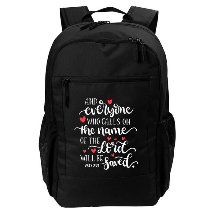 Calls On The Name Of The Lord Will Be Saved Jesus Backpack
