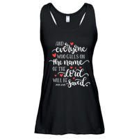Calls On The Name Of The Lord Will Be Saved Jesus Ladies Essential Flowy Tank