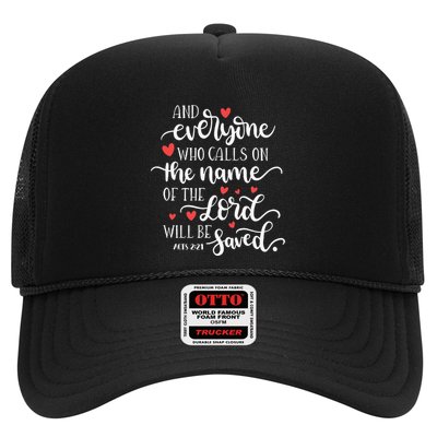 Calls On The Name Of The Lord Will Be Saved Jesus Trucker Hat