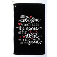 Calls On The Name Of The Lord Will Be Saved Jesus Golf Towel