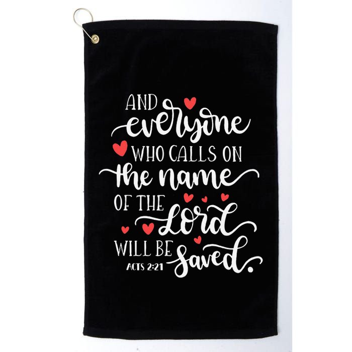 Calls On The Name Of The Lord Will Be Saved Jesus Golf Towel