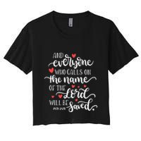 Calls On The Name Of The Lord Will Be Saved Jesus Crop Top