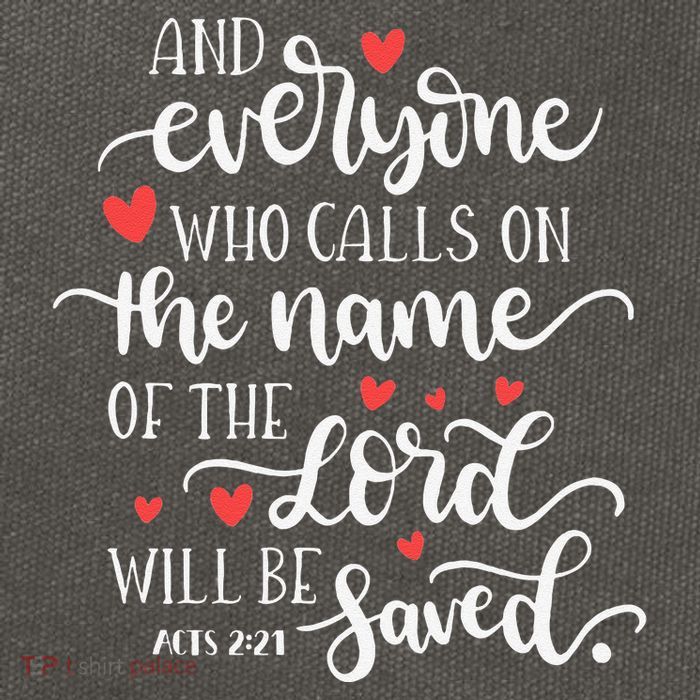 Calls On The Name Of The Lord Will Be Saved Jesus Cotton Canvas Backpack