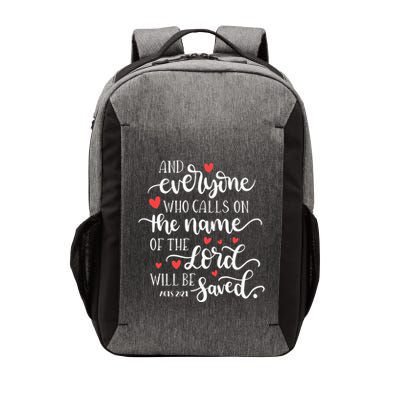 Calls On The Name Of The Lord Will Be Saved Jesus Vector Backpack