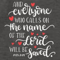 Calls On The Name Of The Lord Will Be Saved Jesus Vector Backpack