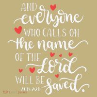 Calls On The Name Of The Lord Will Be Saved Jesus Magnet