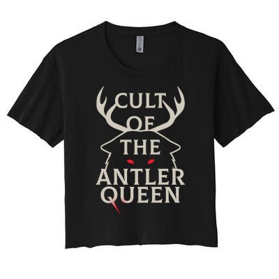 Cult Of The Antler Queen Women's Crop Top Tee