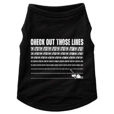 Check Out Those Lines Lawn Mower Lawnmower Funny Doggie Tank