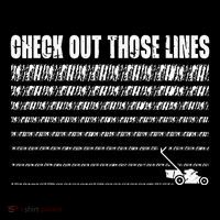 Check Out Those Lines Lawn Mower Lawnmower Funny Flatbill Hat