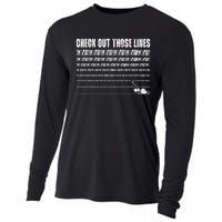 Check Out Those Lines Lawn Mower Lawnmower Funny Cooling Performance Long Sleeve Crew