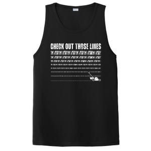 Check Out Those Lines Lawn Mower Lawnmower Funny PosiCharge Competitor Tank