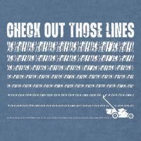 Check Out Those Lines Lawn Mower Lawnmower Funny Garment-Dyed Sweatshirt