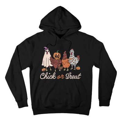 Chick Or Treat Halloween Witch Spooky Chicken Hoodie