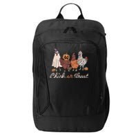 Chick Or Treat Halloween Witch Spooky Chicken City Backpack