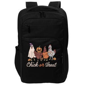 Chick Or Treat Halloween Witch Spooky Chicken Impact Tech Backpack