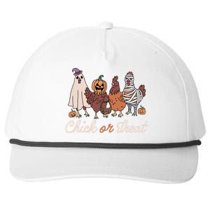 Chick Or Treat Halloween Witch Spooky Chicken Snapback Five-Panel Rope Hat