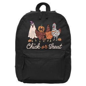 Chick Or Treat Halloween Witch Spooky Chicken 16 in Basic Backpack