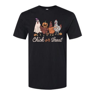 Chick Or Treat Halloween Witch Spooky Chicken Softstyle® CVC T-Shirt