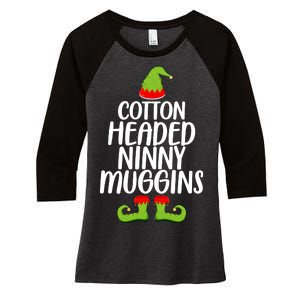 Cotton Headed Ninny Muggins Women's Tri-Blend 3/4-Sleeve Raglan Shirt