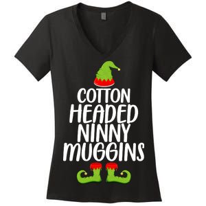 Cotton Headed Ninny Muggins Women's V-Neck T-Shirt