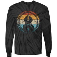 Contrabass Orchestra Upright Bass Retro Double Bass Tie-Dye Long Sleeve Shirt