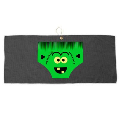 Creepy Of Underwear Face Halloween Costume Large Microfiber Waffle Golf Towel