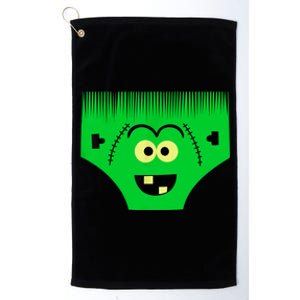 Creepy Of Underwear Face Halloween Costume Platinum Collection Golf Towel