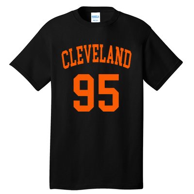 Cleveland Ohio Us American College Font Number 95 Tall T-Shirt