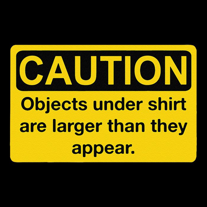 Caution Objects Under Are Larger Than They Appear. Drawstring Bag