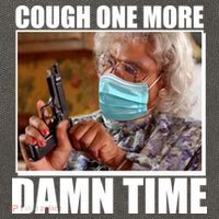 Cough One More Damn Time Cotton Canvas Backpack