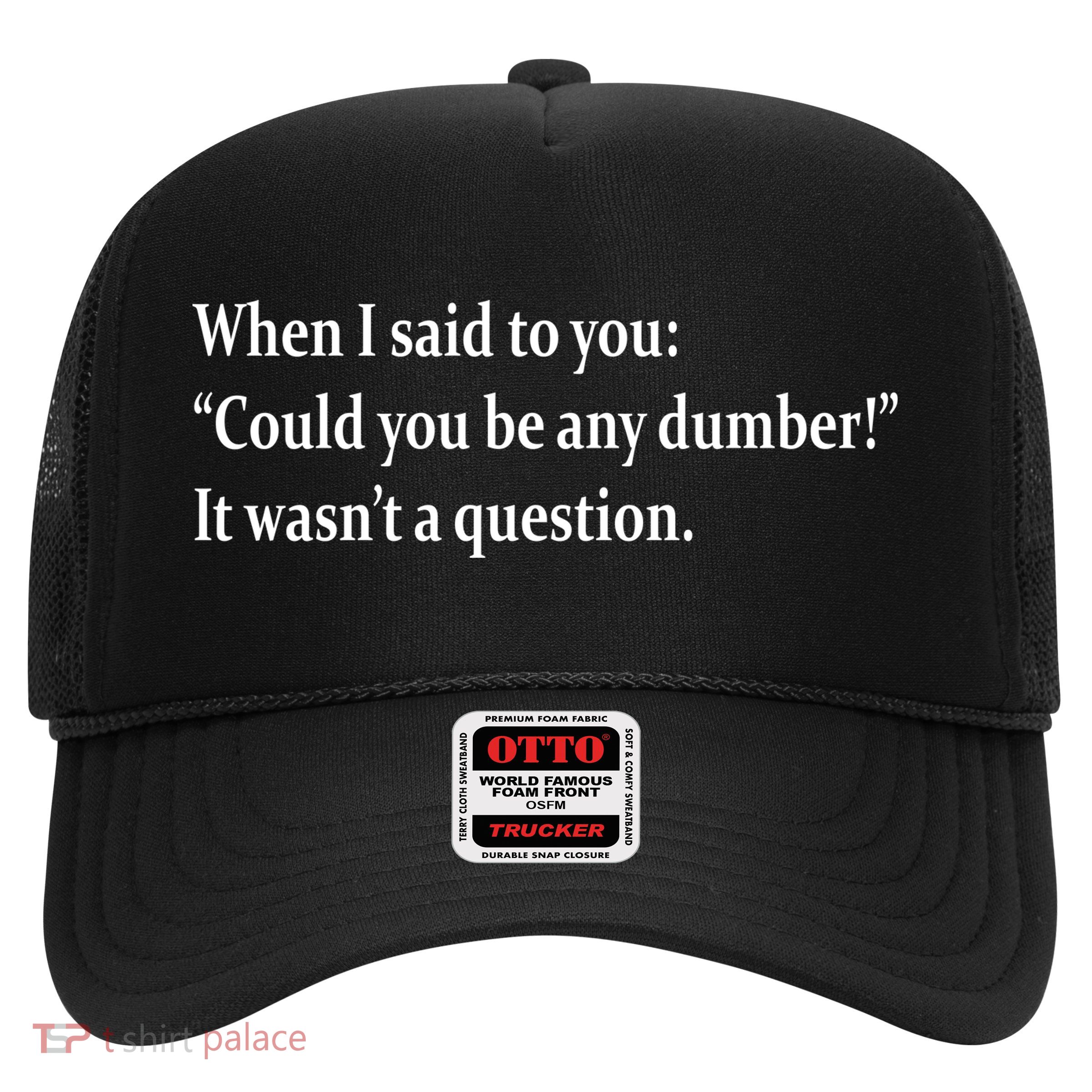 Could You Be Any Dumber Trucker Hat