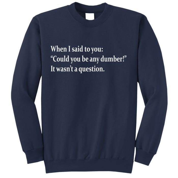 Could You Be Any Dumber Sweatshirt