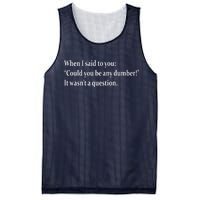 Could You Be Any Dumber Mesh Reversible Basketball Jersey Tank