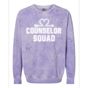 Counselor Squad Heart Colorblast Crewneck Sweatshirt