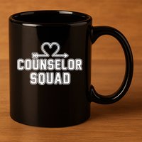 Counselor Squad Heart 11oz C Handle Ceramic Mug