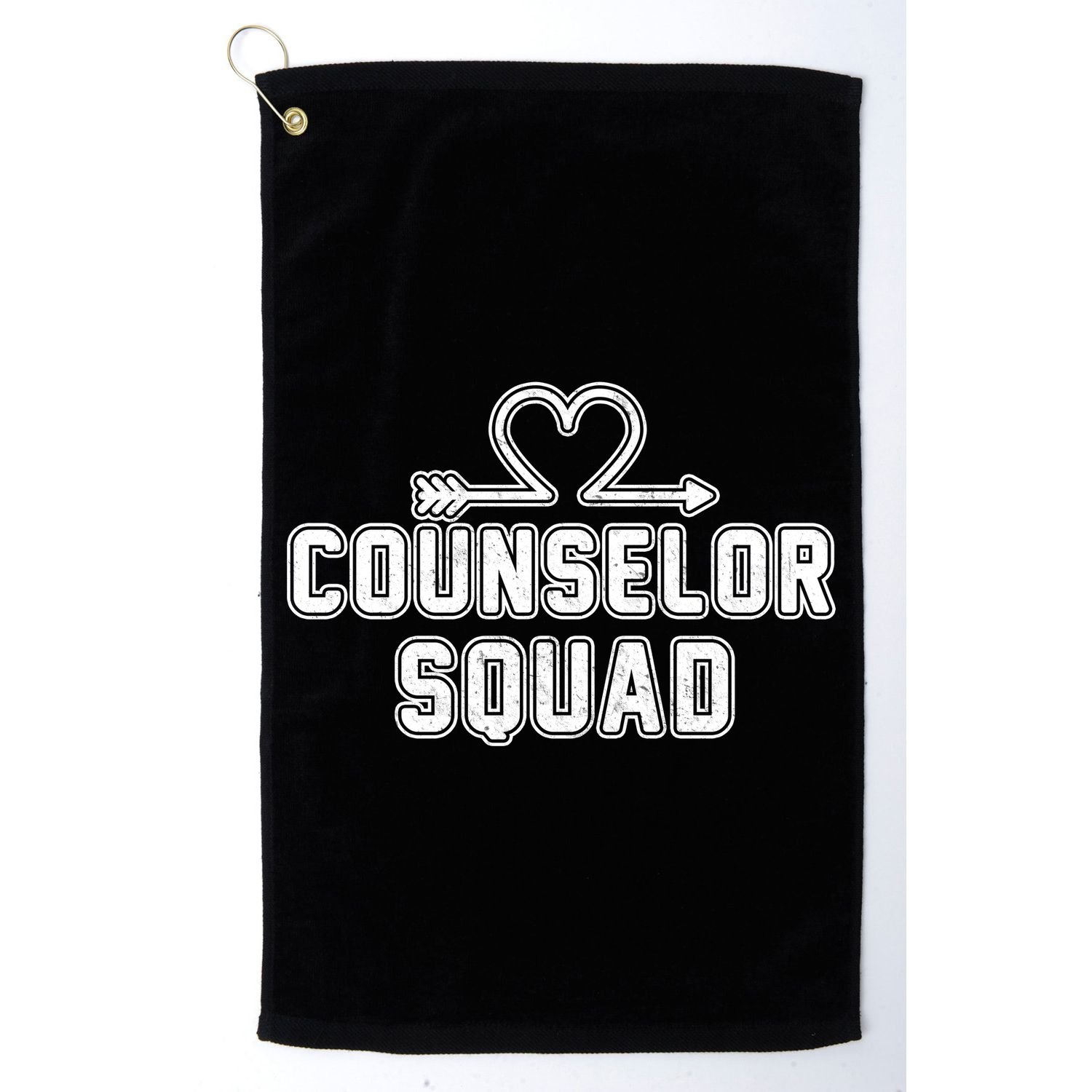 Counselor Squad Heart Golf Towel
