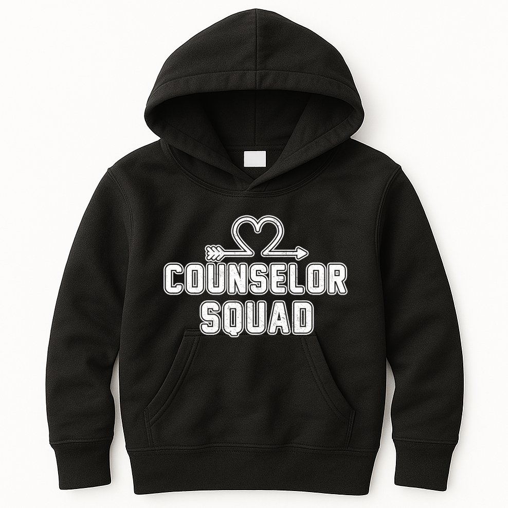 Counselor Squad Heart Kids Hoodie