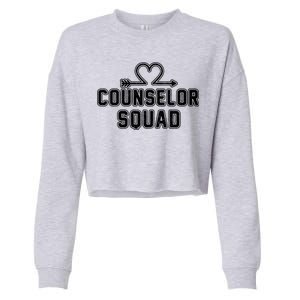 Counselor Squad Heart Cropped Pullover Crew