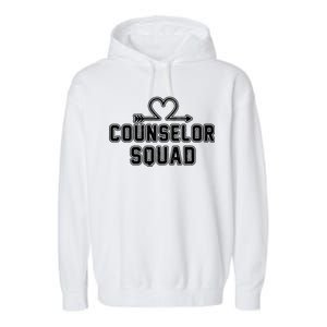 Counselor Squad Heart Garment-Dyed Fleece Hoodie